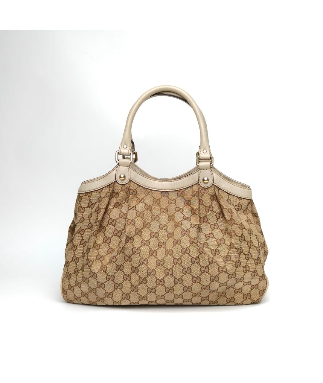 GUCCI Бежевая сумка с короткими ручками, фото 4