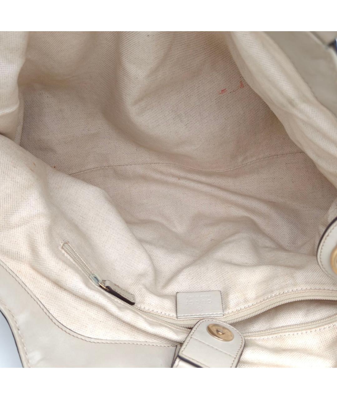 GUCCI Бежевая сумка с короткими ручками, фото 8