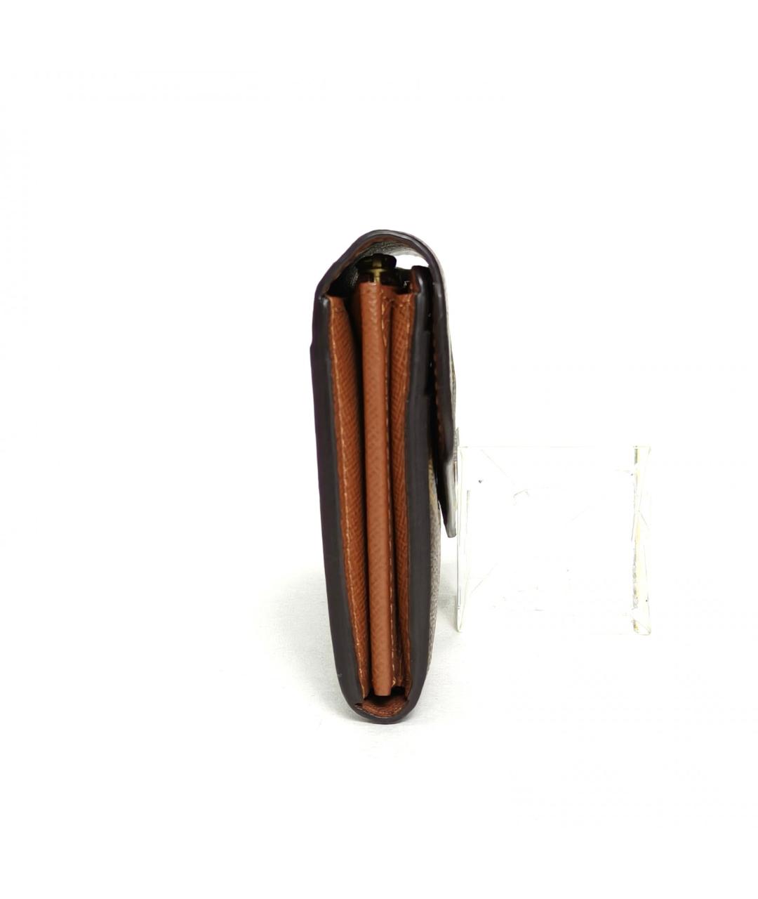 LOUIS VUITTON Коричневый кошелек, фото 6