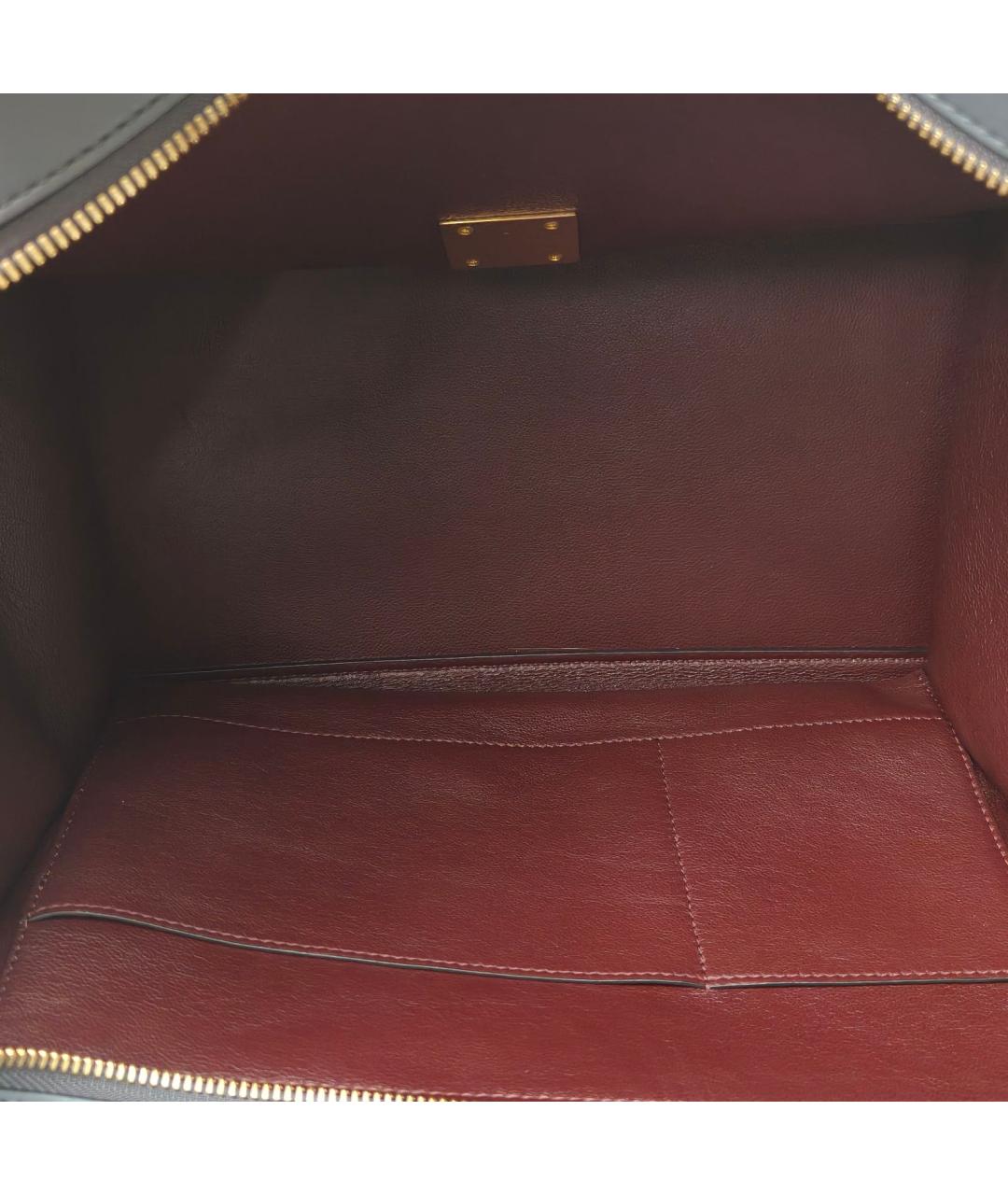 CELINE Мульти кожаная сумка с короткими ручками, фото 8