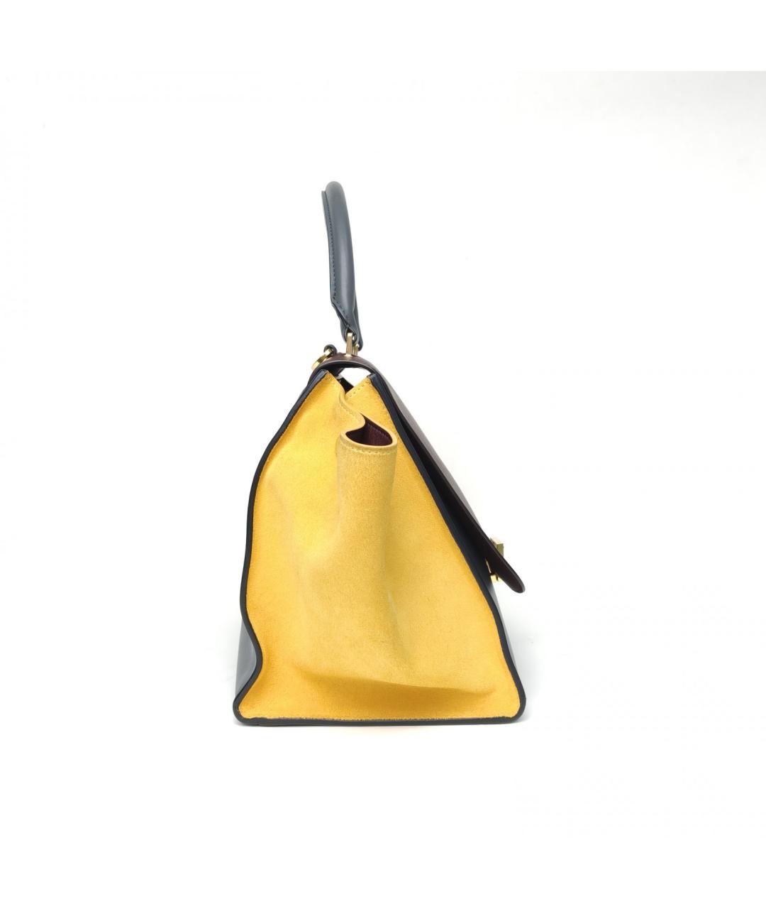 CELINE Мульти кожаная сумка с короткими ручками, фото 5