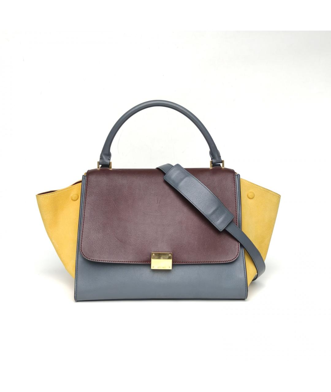 CELINE Мульти кожаная сумка с короткими ручками, фото 2