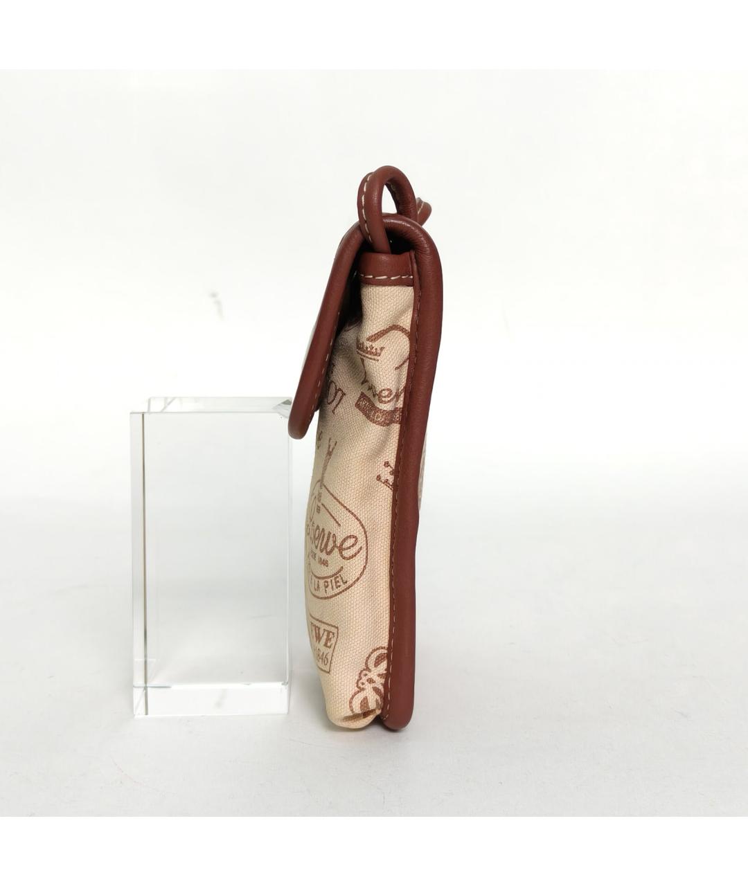 LOEWE Коричневая замшевая сумка через плечо, фото 5