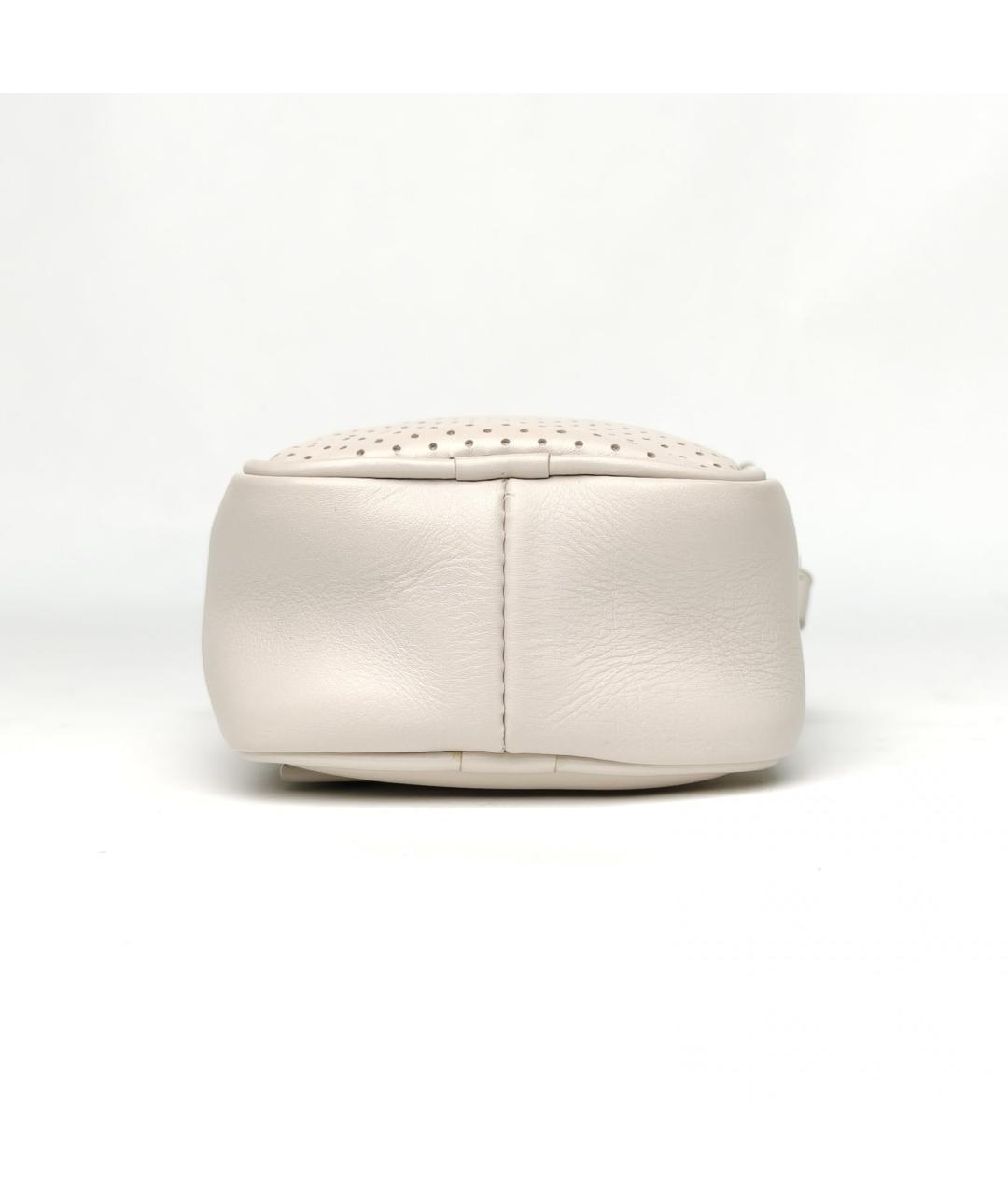 BOTTEGA VENETA Бежевая кожаная сумка через плечо, фото 6