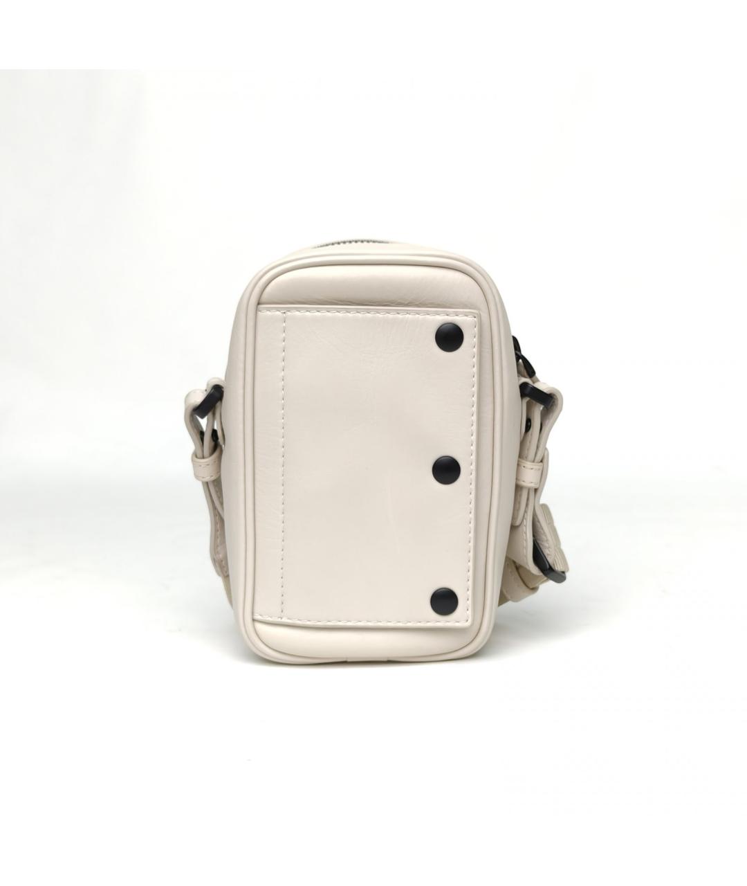 BOTTEGA VENETA Бежевая кожаная сумка через плечо, фото 4