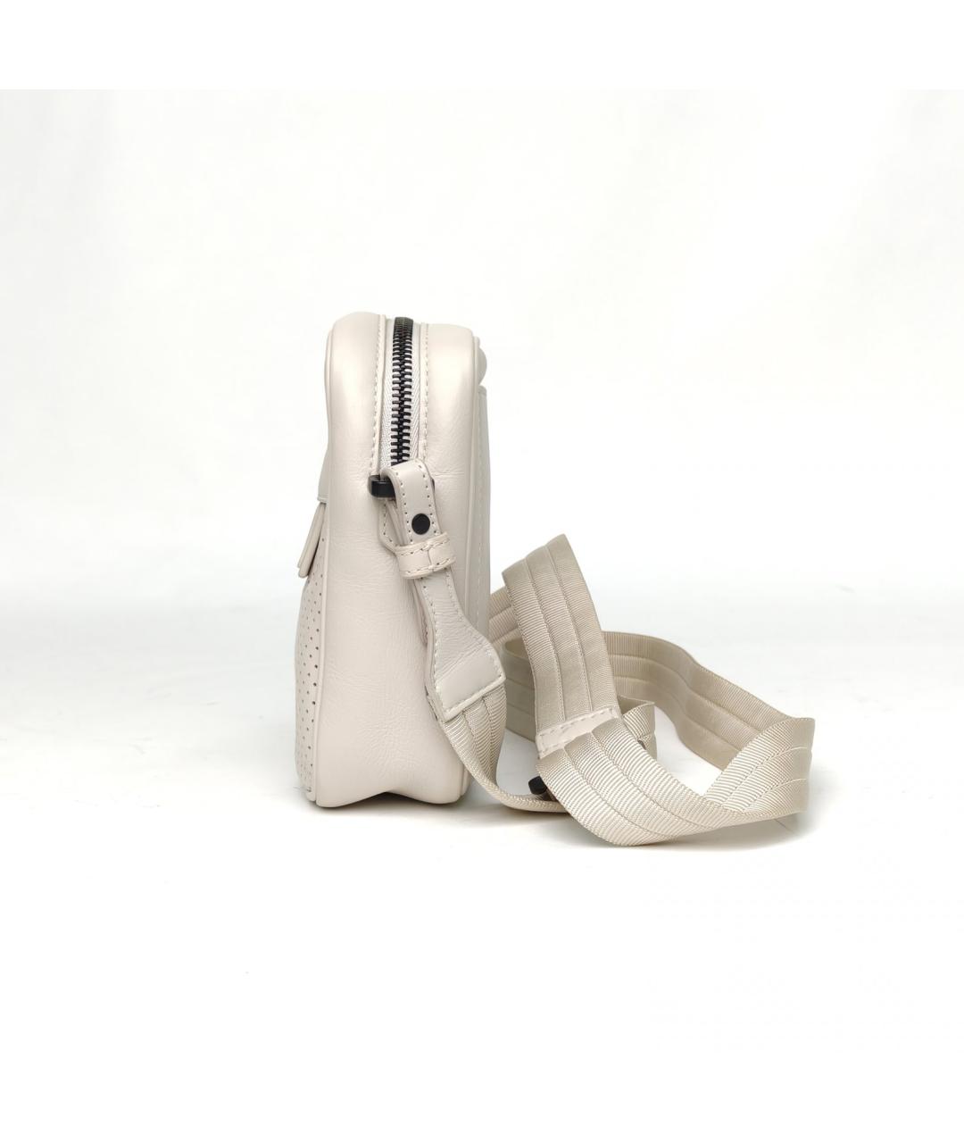 BOTTEGA VENETA Бежевая кожаная сумка через плечо, фото 3