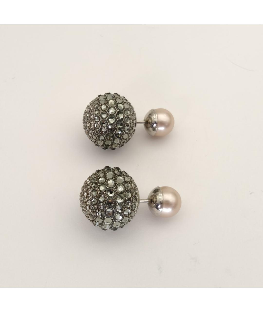 CHRISTIAN DIOR Серебряные металлические серьги, фото 6