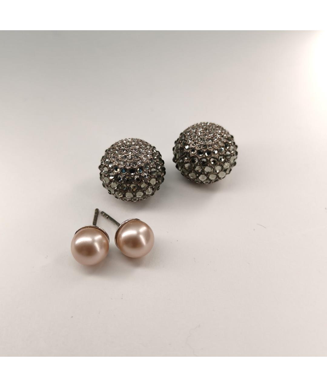 CHRISTIAN DIOR Серебряные металлические серьги, фото 4