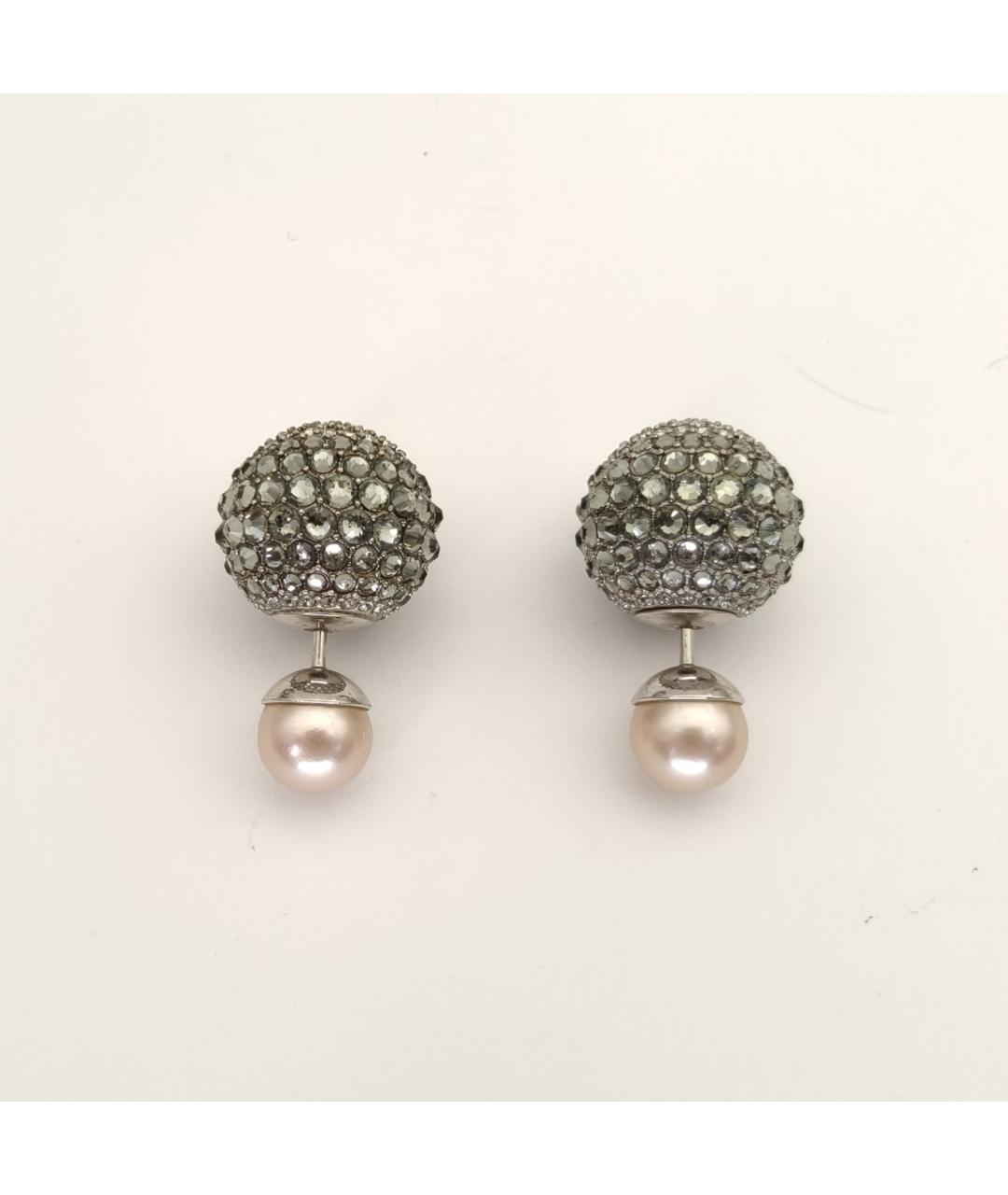 CHRISTIAN DIOR Серебряные металлические серьги, фото 7