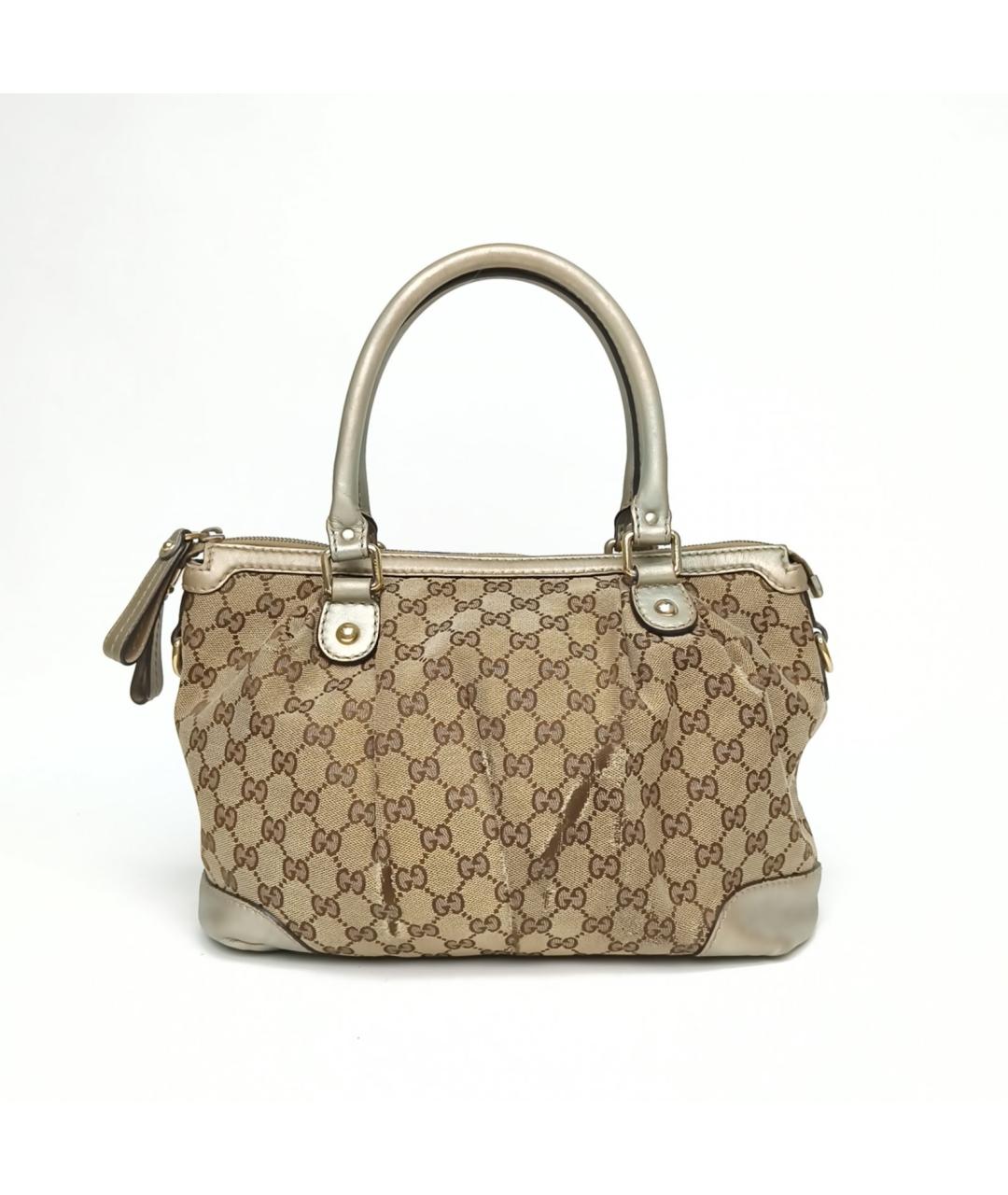 GUCCI Бежевая сумка с короткими ручками, фото 4