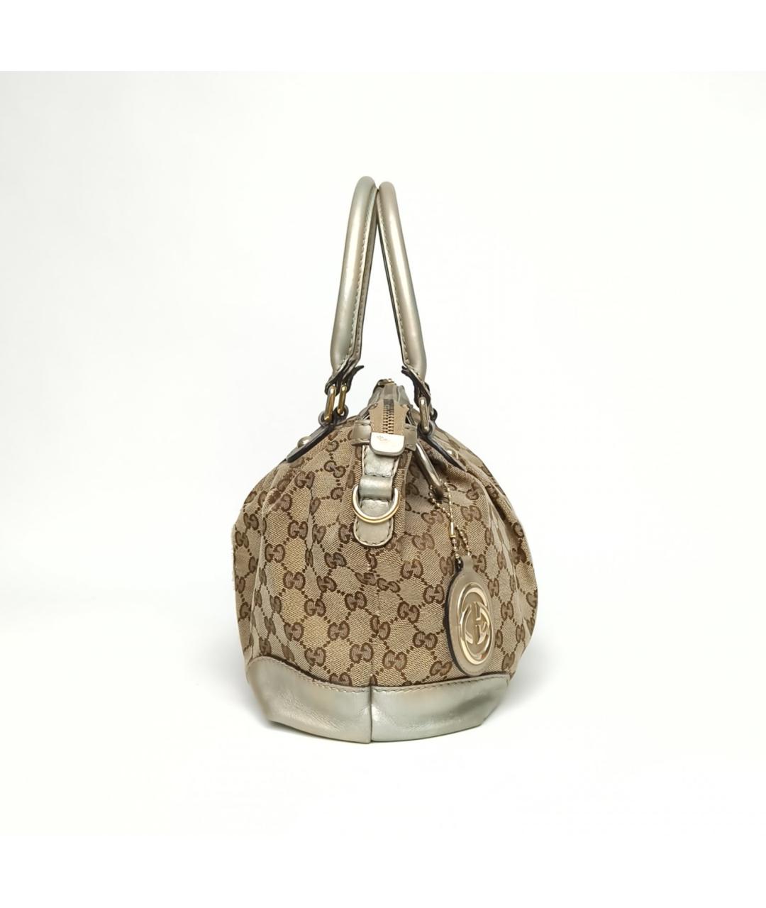 GUCCI Бежевая сумка с короткими ручками, фото 5