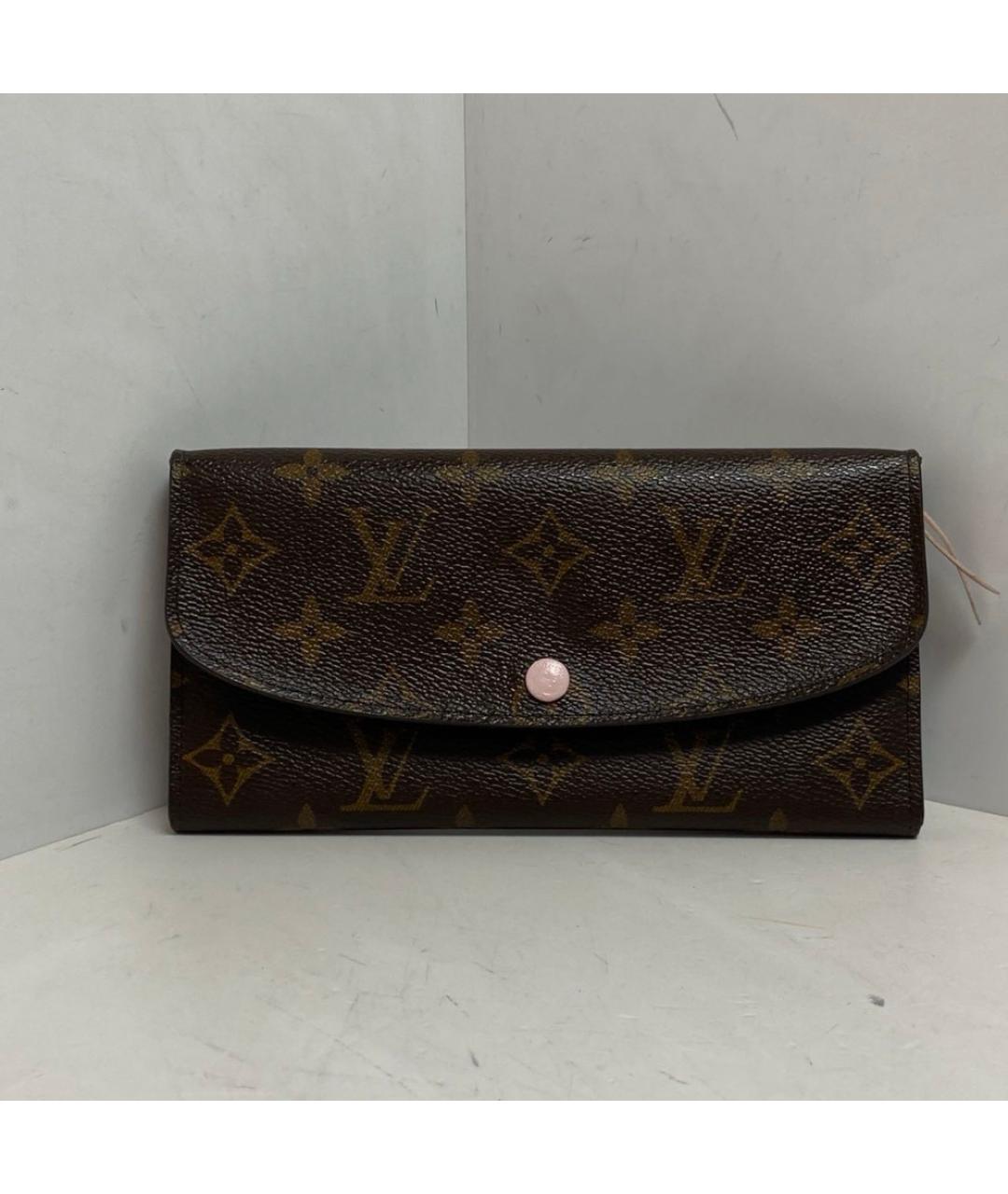 LOUIS VUITTON Коричневый кошелек, фото 8