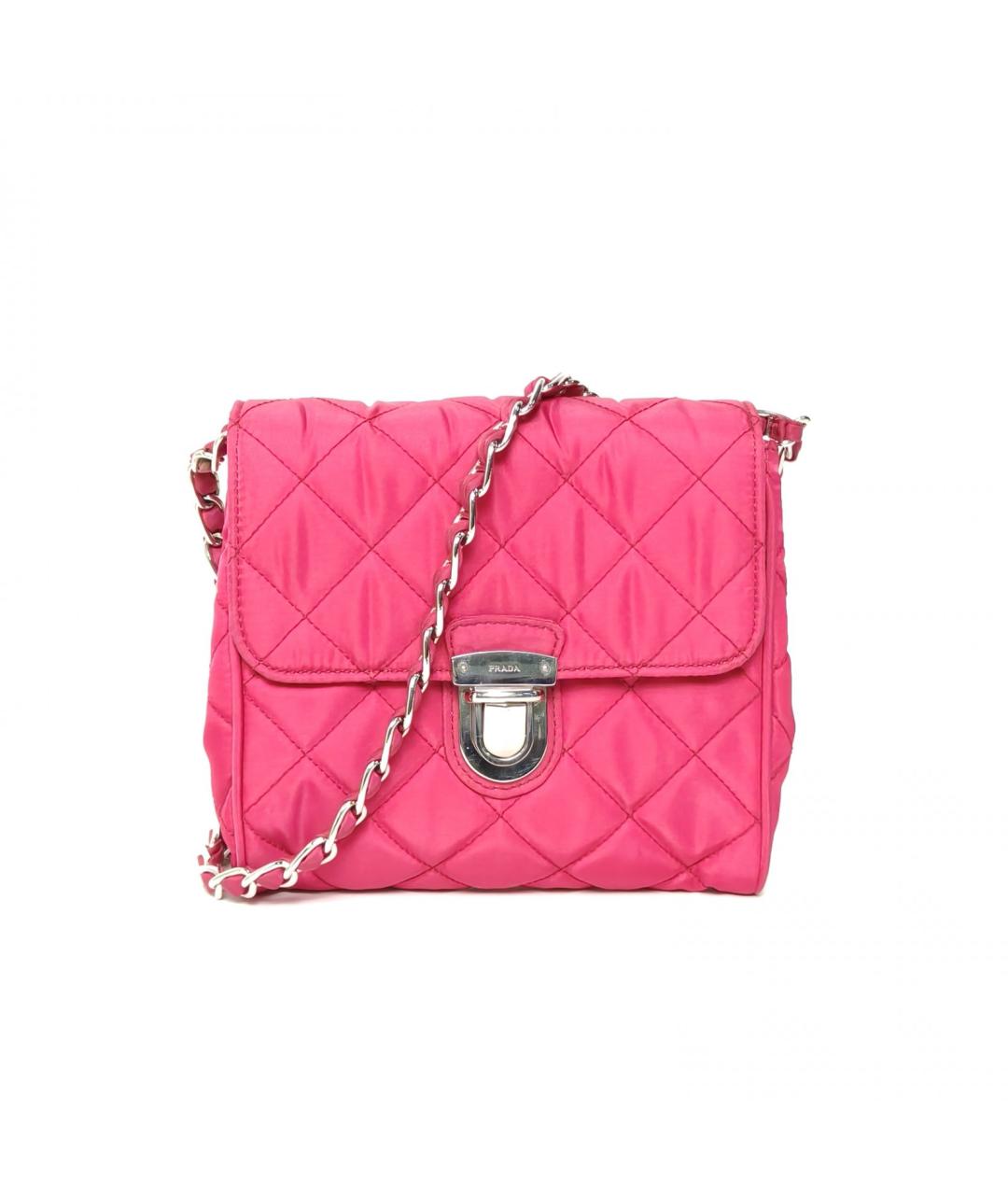 PRADA Розовая синтетическая сумка через плечо, фото 2