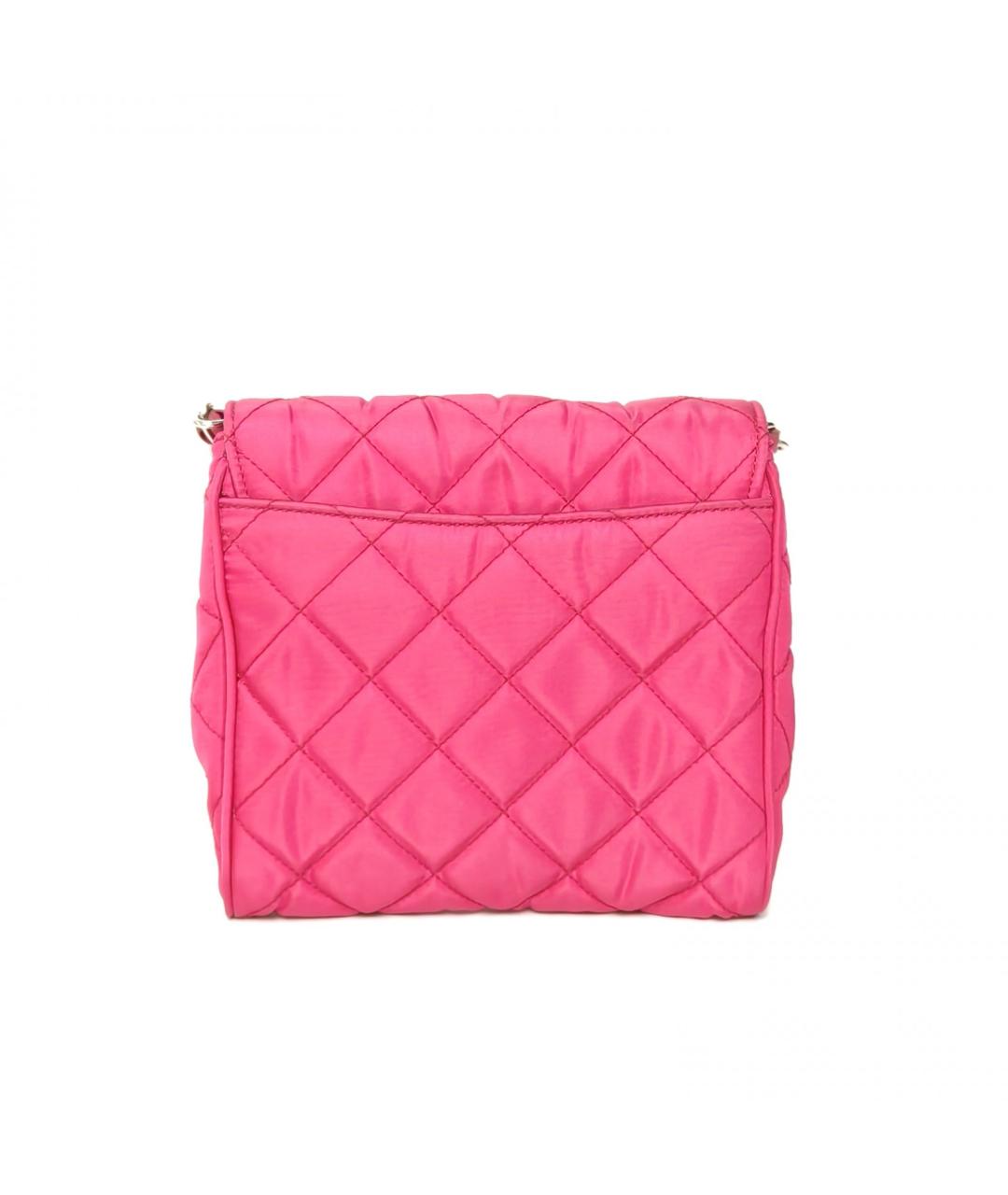 PRADA Розовая синтетическая сумка через плечо, фото 4