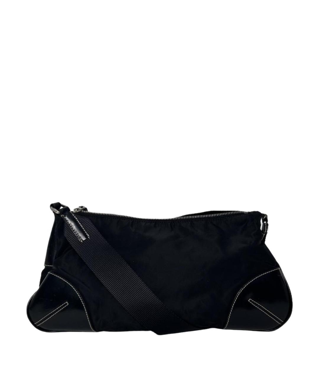 PRADA Черная тканевая сумка через плечо, фото 1