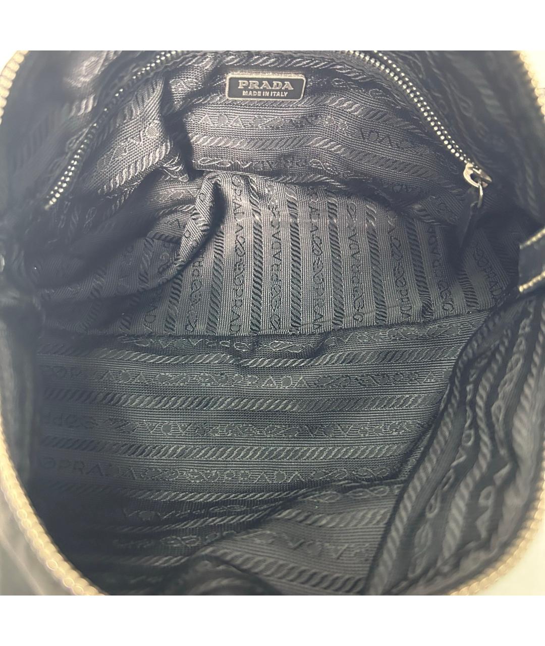 PRADA Черная тканевая сумка через плечо, фото 7