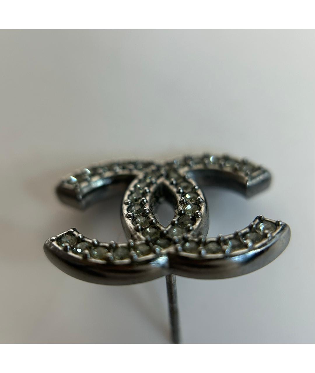 CHANEL Серебряные металлические серьги, фото 6