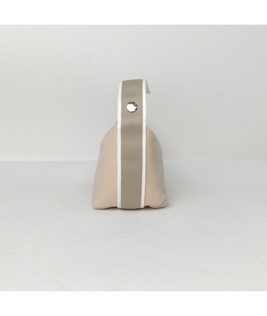 HERMES Бежевая косметичка, фото 3