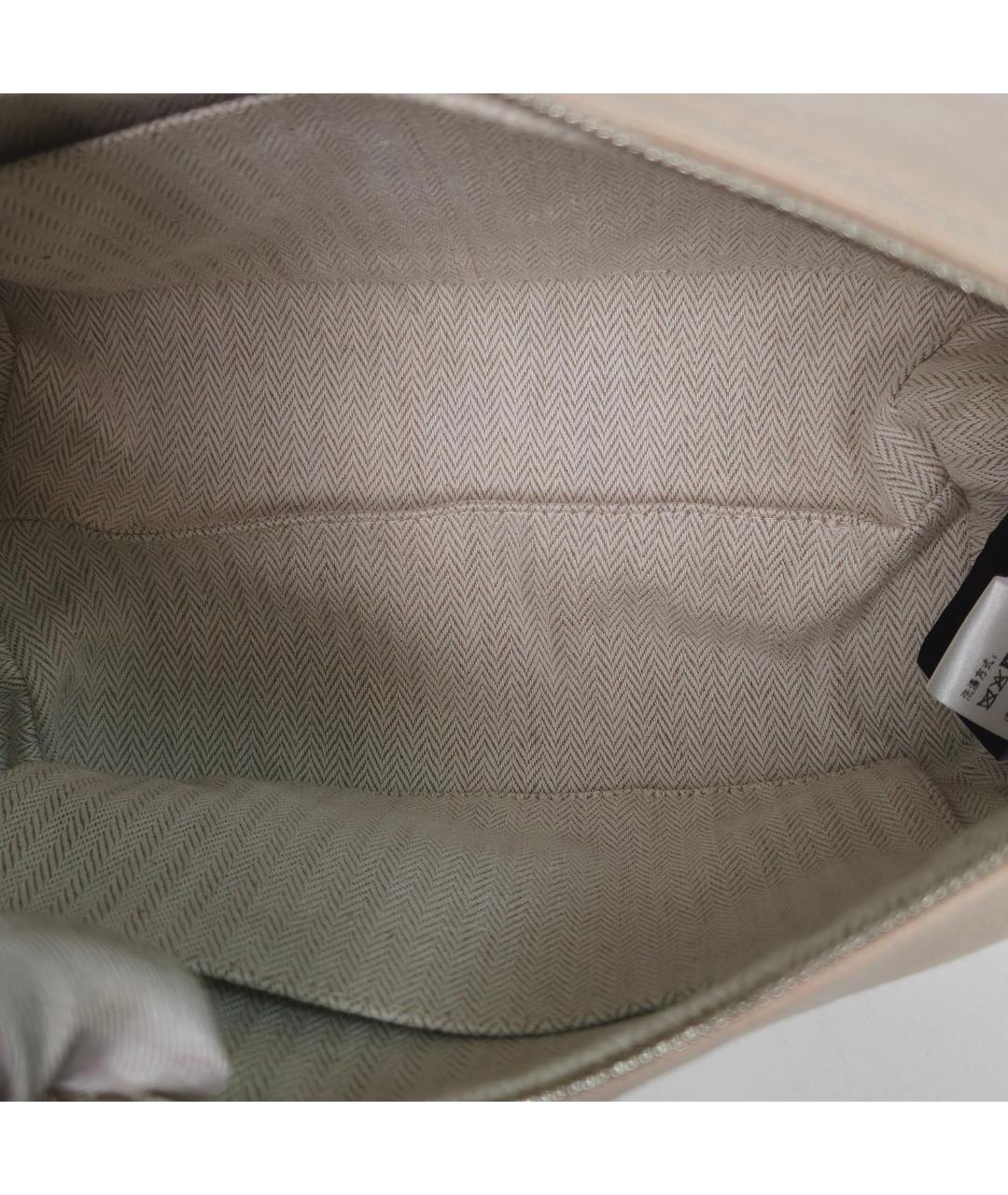 HERMES Бежевая косметичка, фото 8