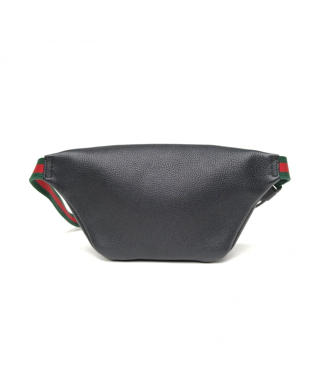 GUCCI Черная кожаная поясная сумка, фото 4