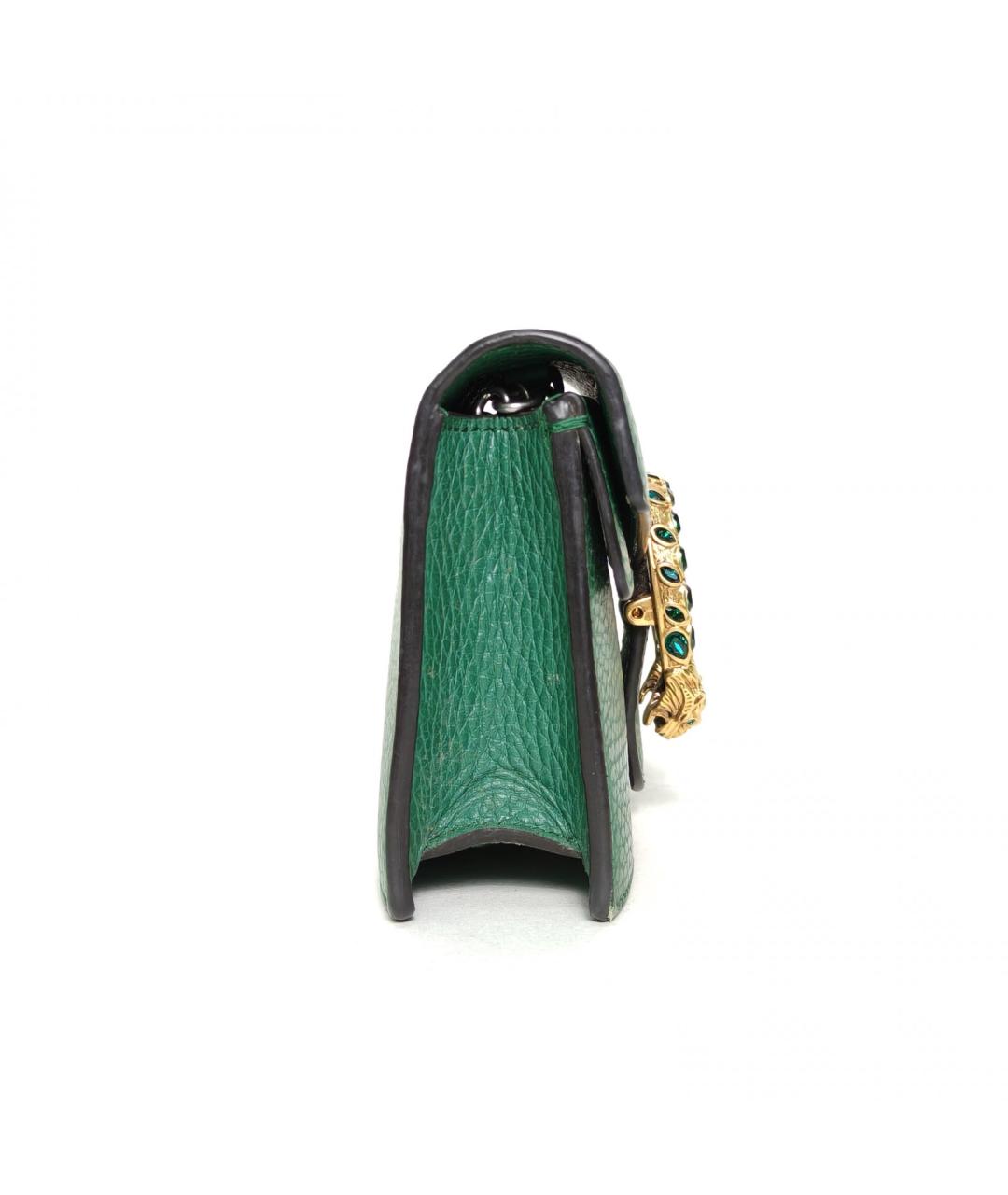 GUCCI Зеленая кожаная сумка через плечо, фото 5