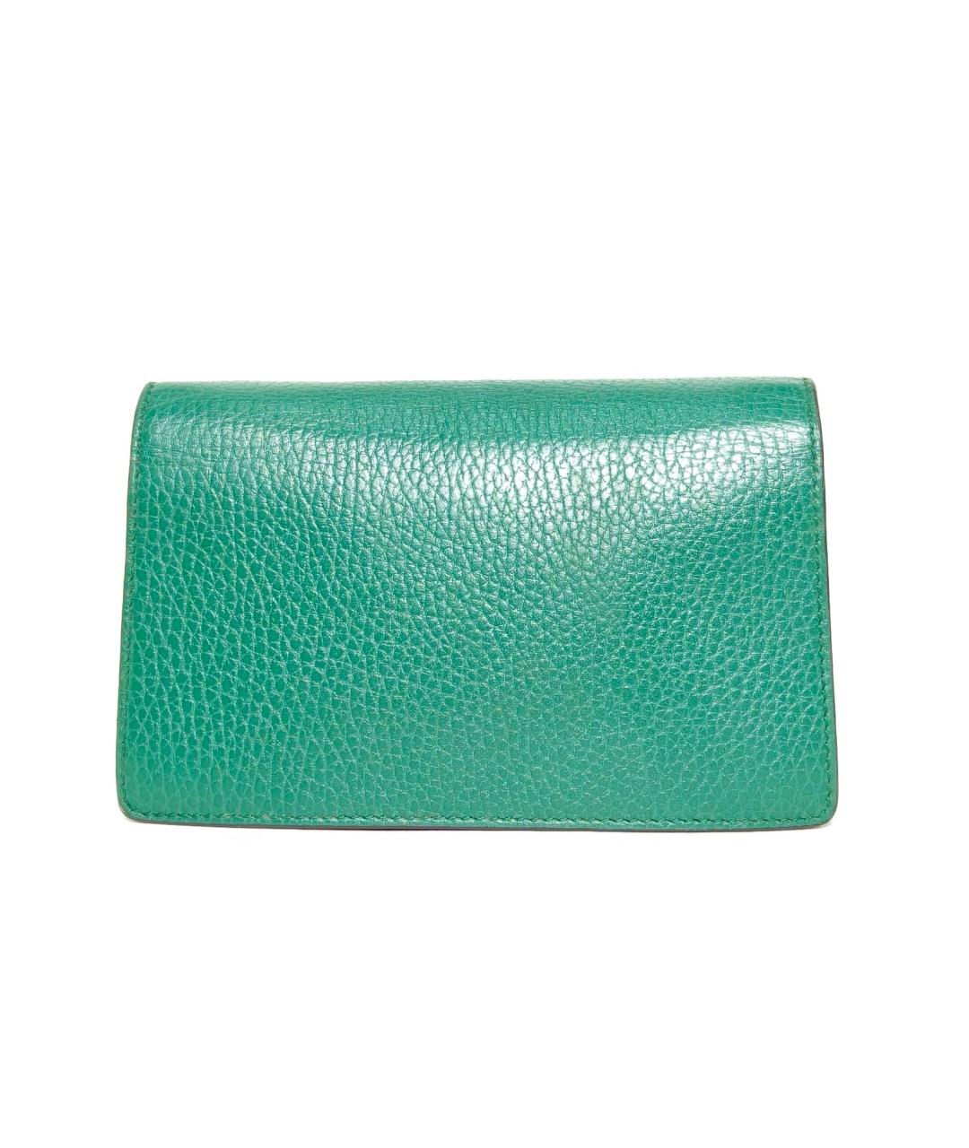 GUCCI Зеленая кожаная сумка через плечо, фото 4