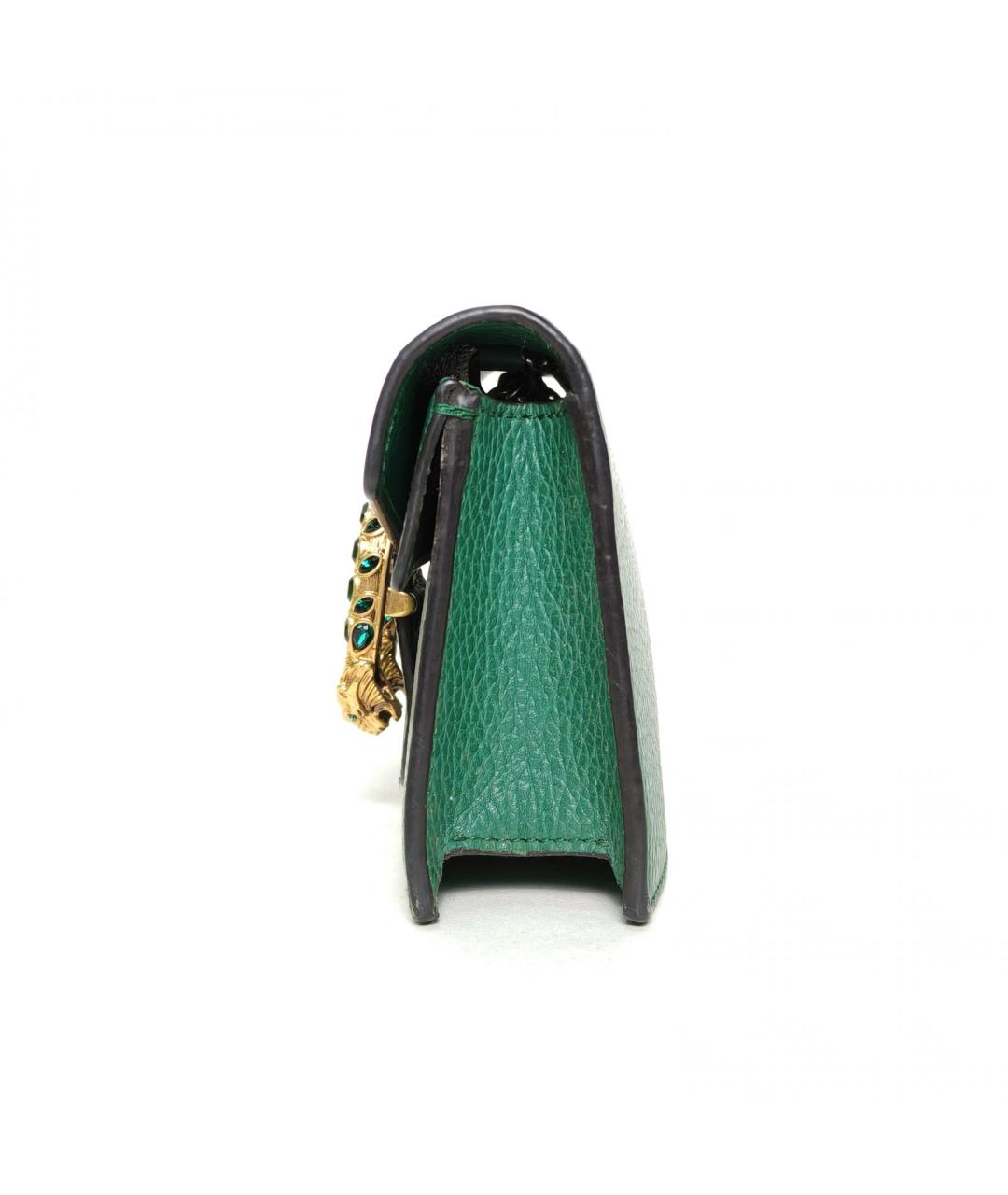 GUCCI Зеленая кожаная сумка через плечо, фото 3