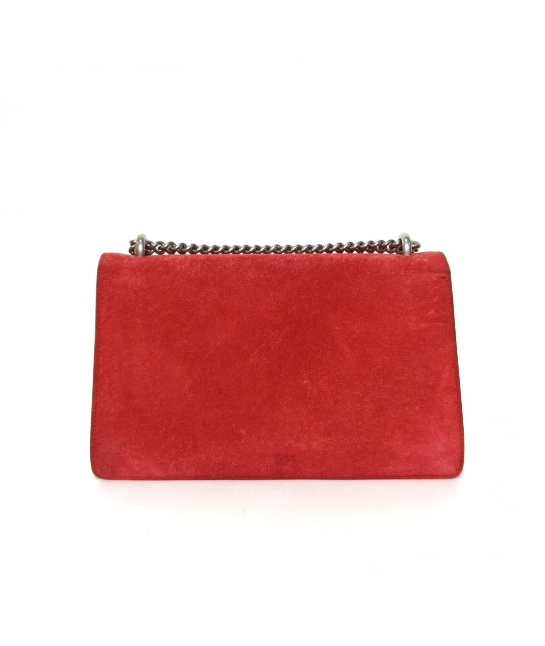 GUCCI Красная замшевая сумка через плечо, фото 4