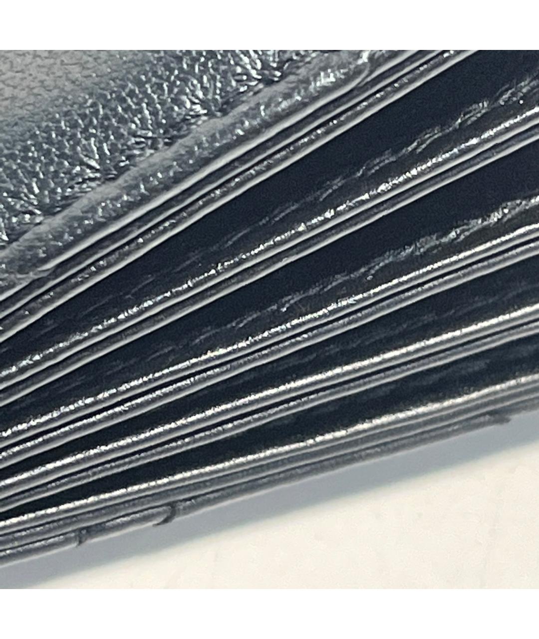 CHRISTIAN DIOR Черный кожаный кошелек, фото 9
