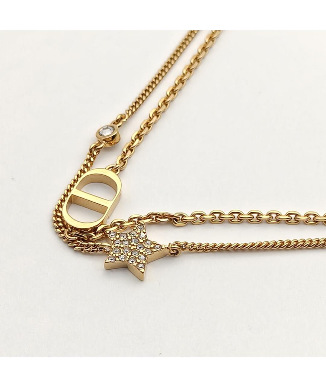 CHRISTIAN DIOR Золотой металлический браслет, фото 4