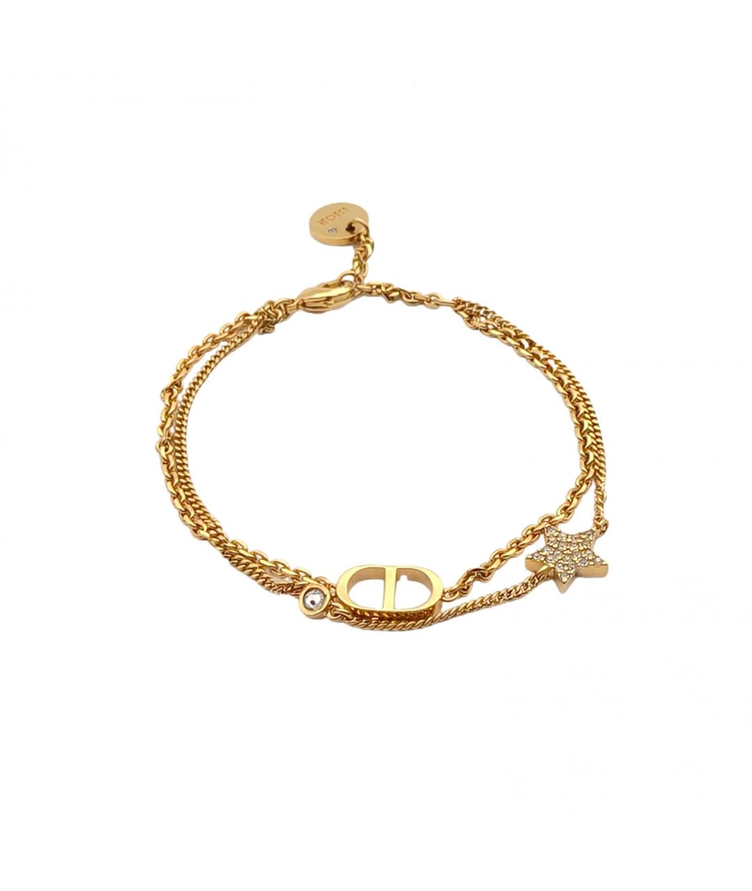 CHRISTIAN DIOR Золотой металлический браслет, фото 2