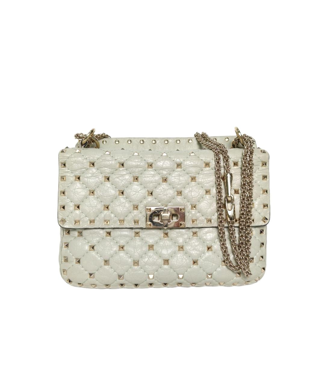 VALENTINO Зеленая кожаная сумка через плечо, фото 10