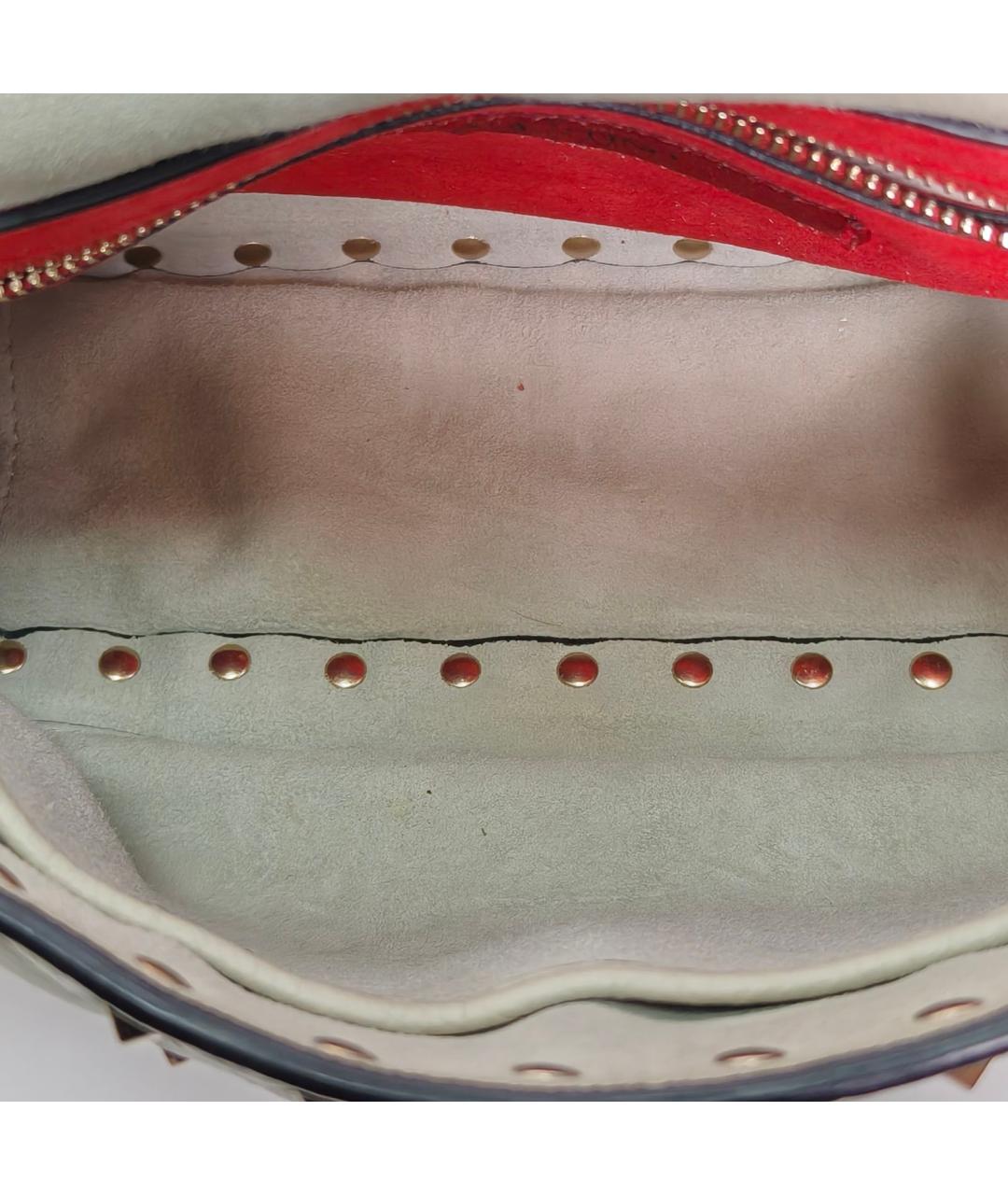 VALENTINO Зеленая кожаная сумка через плечо, фото 8