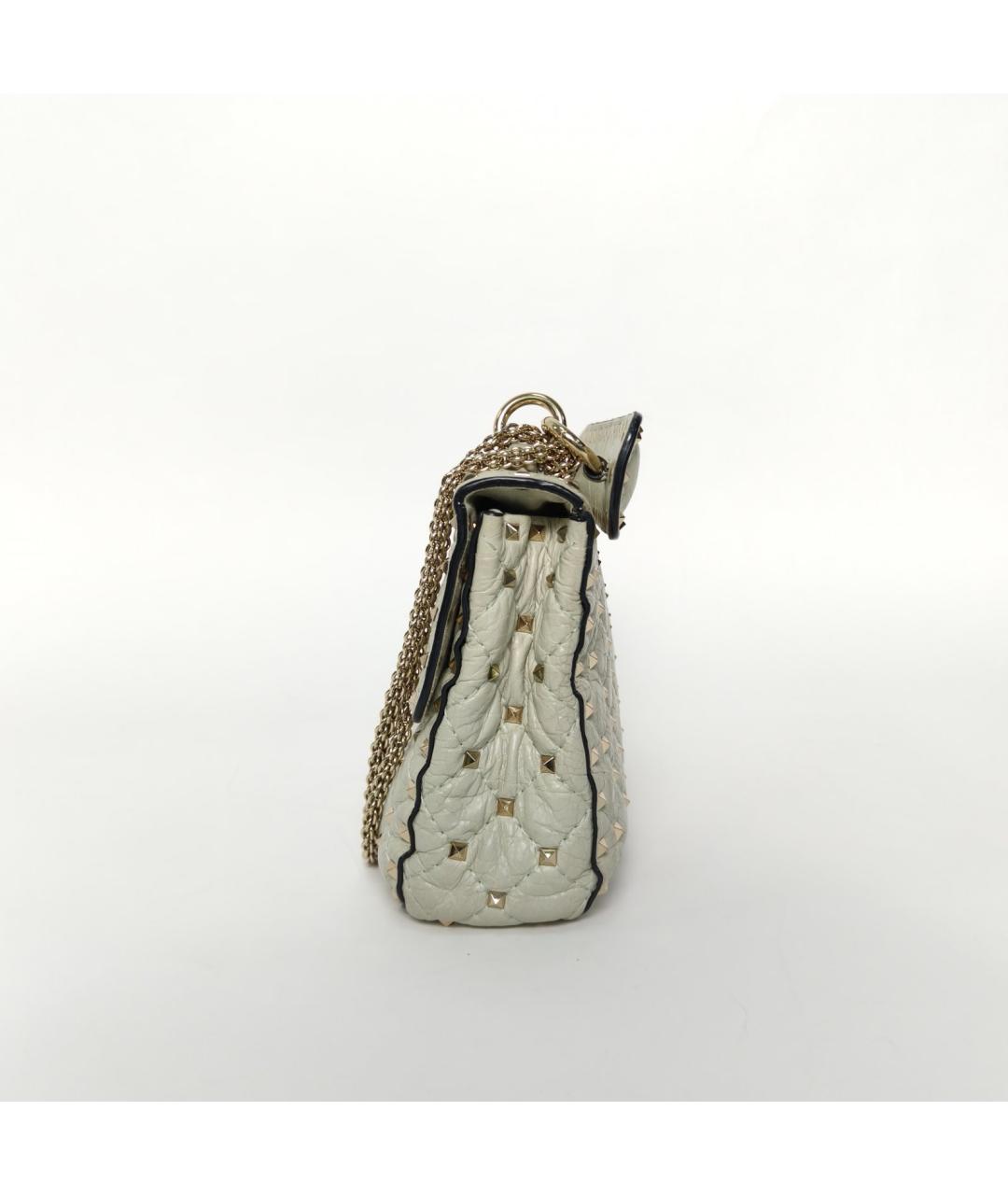 VALENTINO Зеленая кожаная сумка через плечо, фото 3