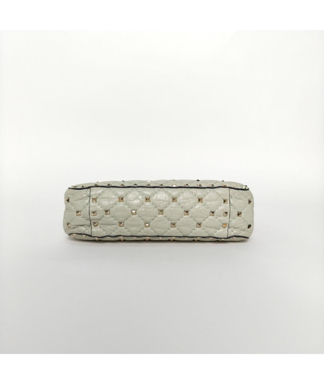 VALENTINO Зеленая кожаная сумка через плечо, фото 6