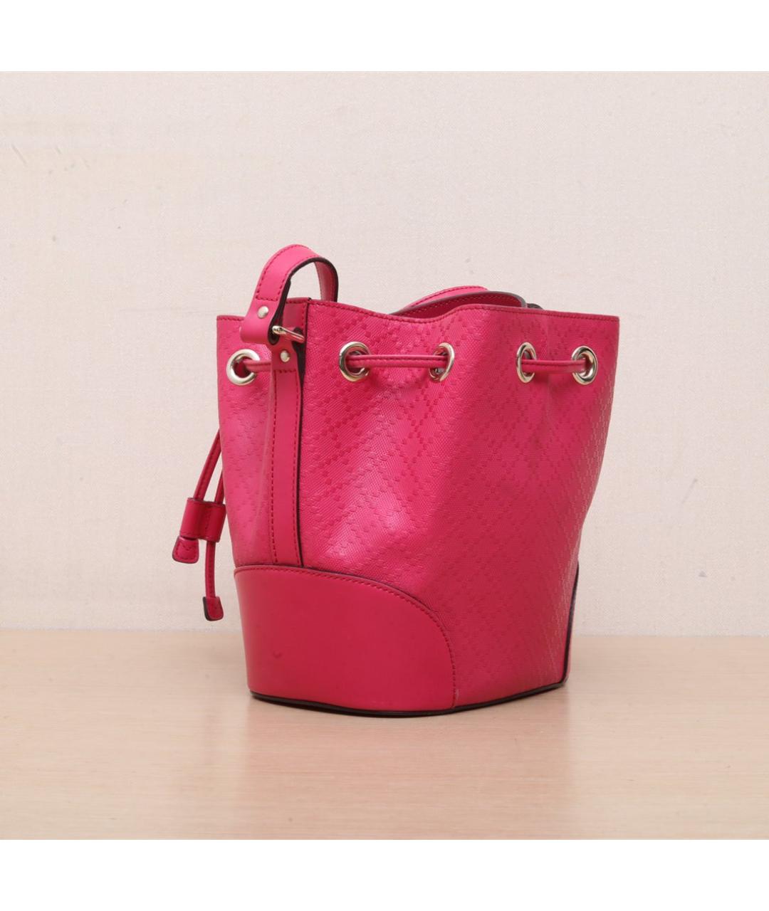 GUCCI Фуксия кожаная сумка через плечо, фото 6