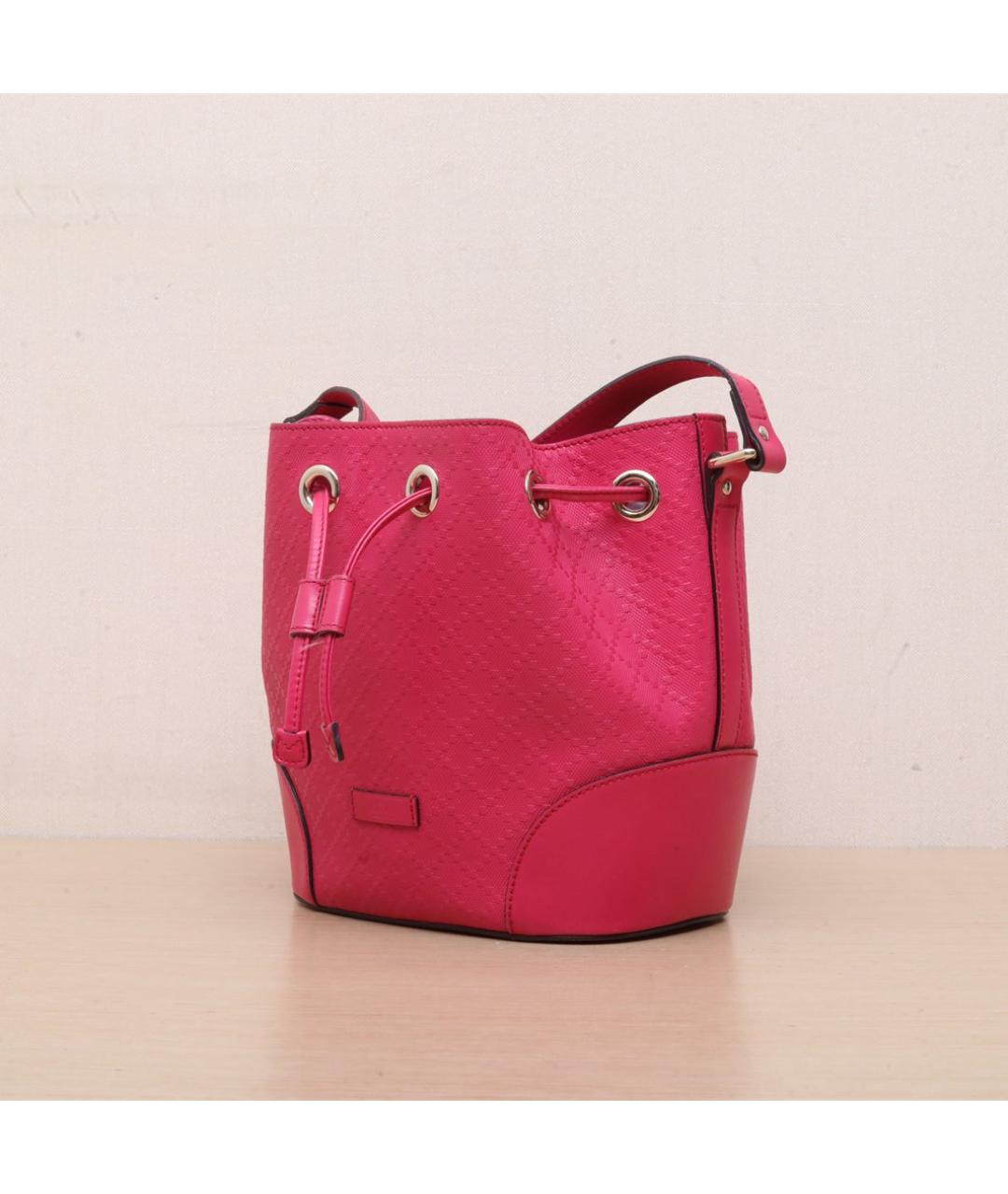 GUCCI Фуксия кожаная сумка через плечо, фото 4