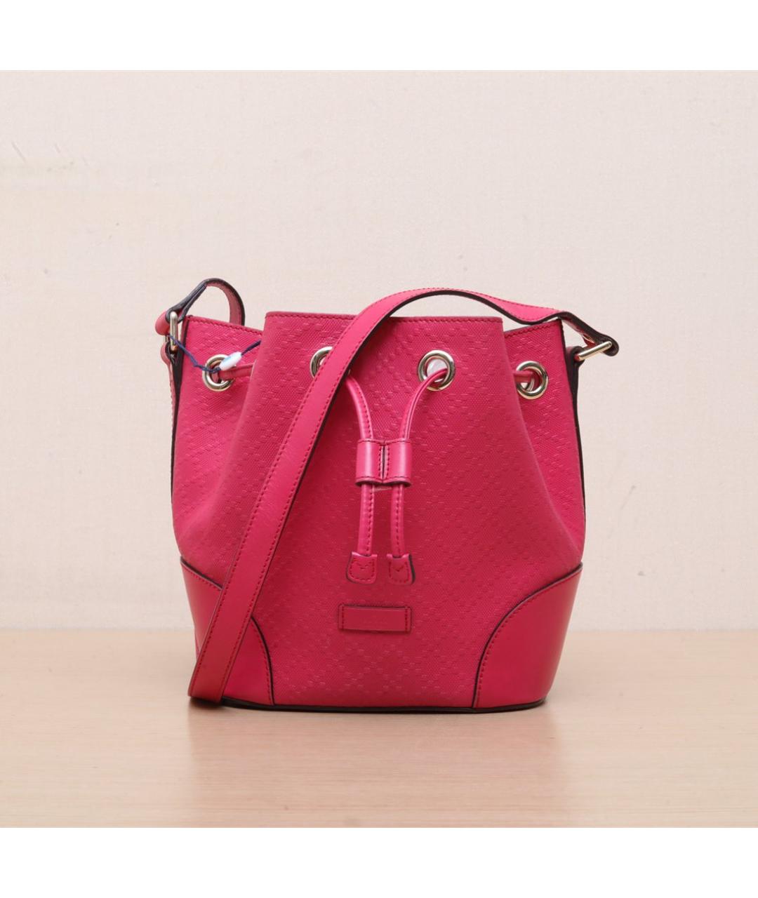 GUCCI Фуксия кожаная сумка через плечо, фото 3