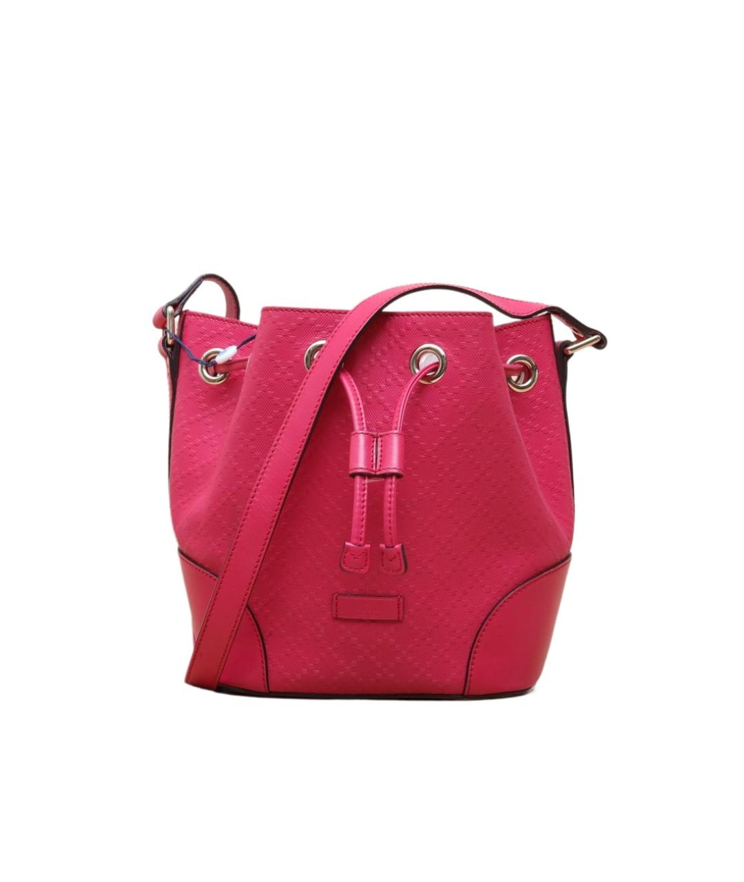 GUCCI Фуксия кожаная сумка через плечо, фото 10