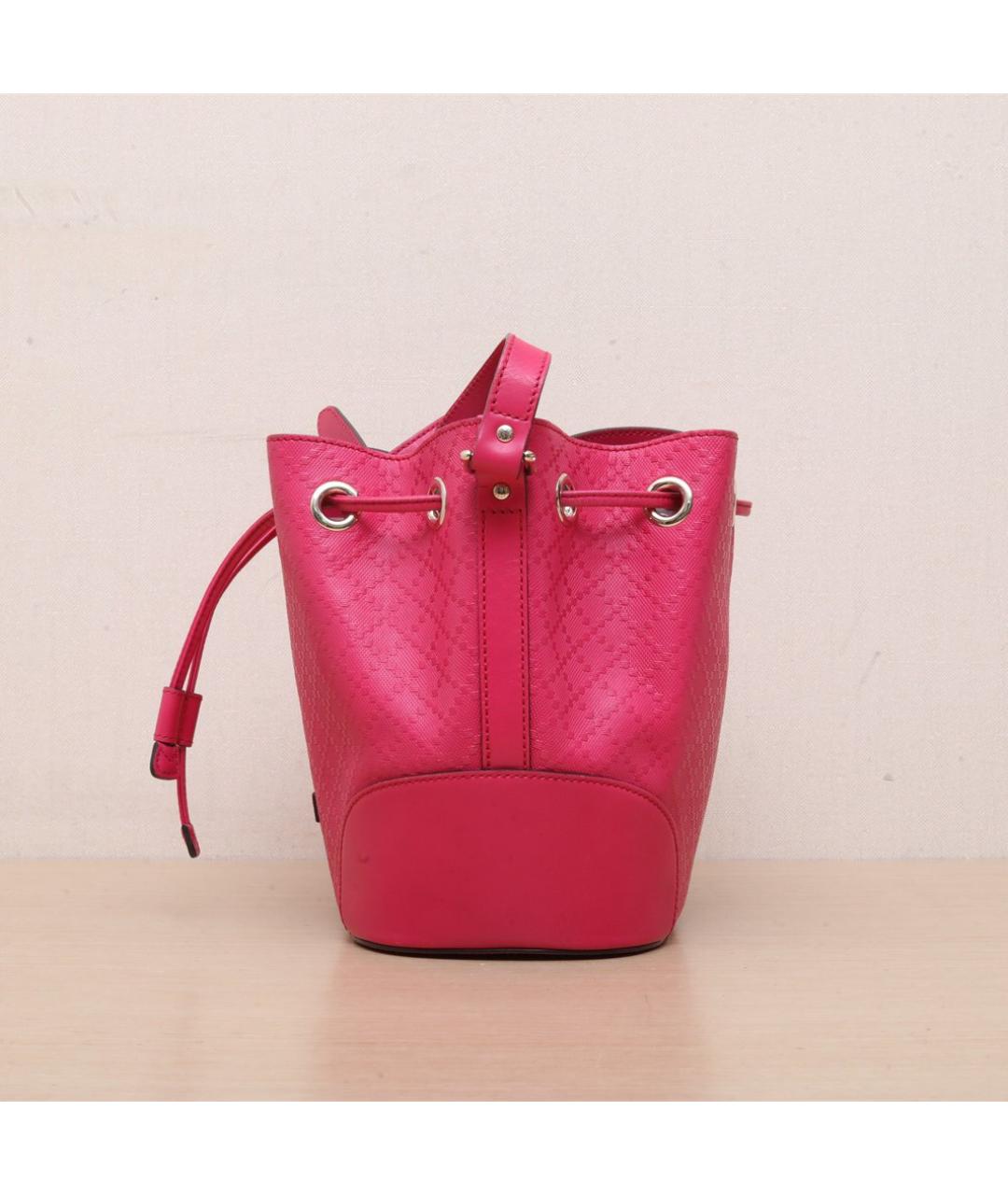 GUCCI Фуксия кожаная сумка через плечо, фото 5