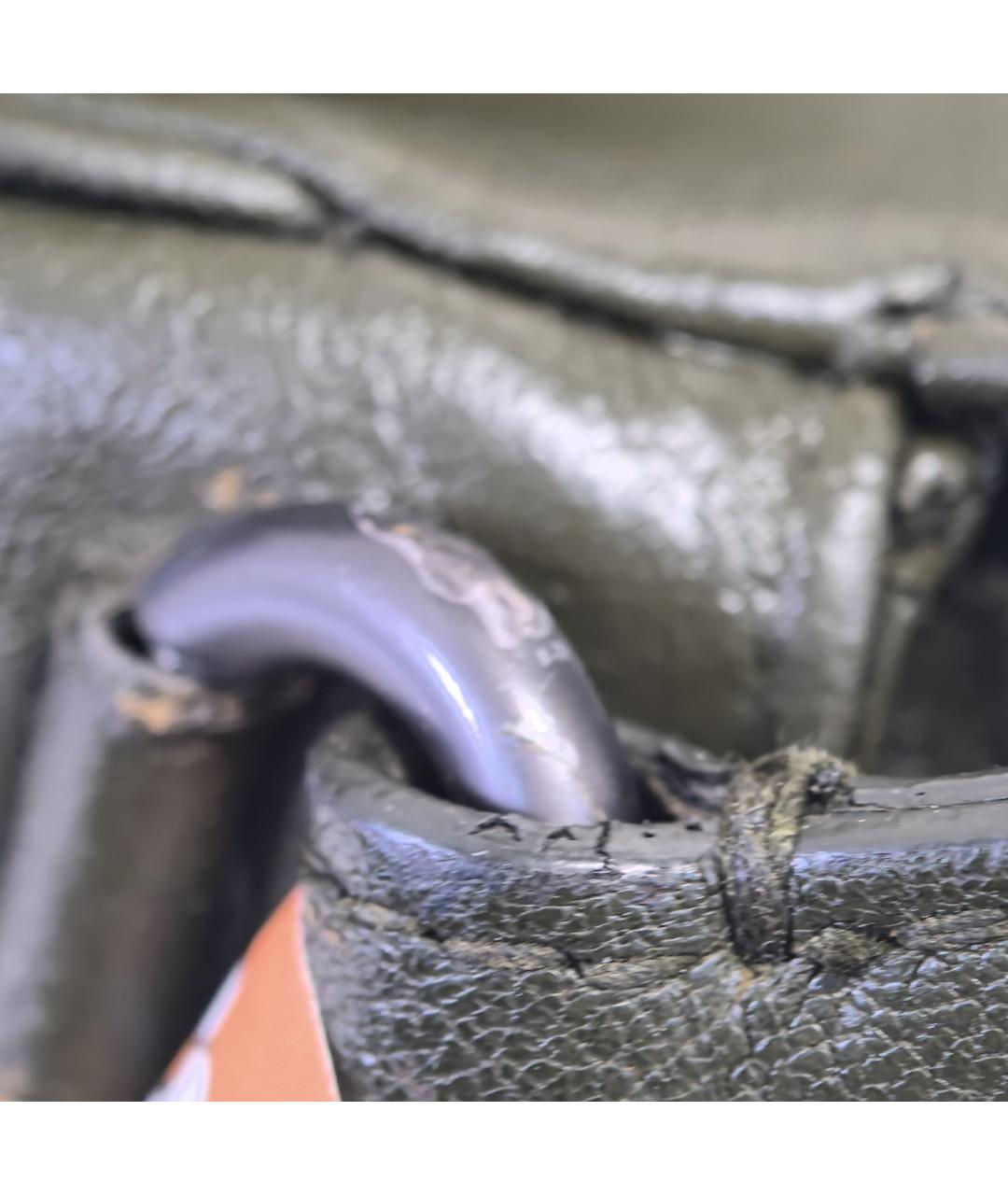 BOTTEGA VENETA Зеленая кожаная сумка через плечо, фото 9