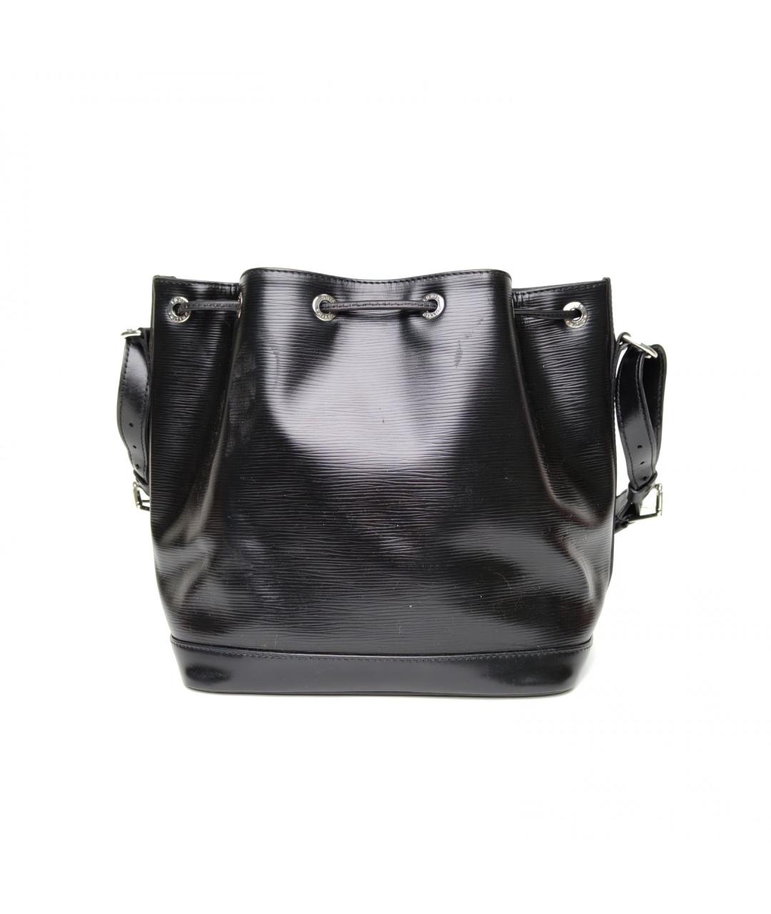 LOUIS VUITTON Черная кожаная сумка через плечо, фото 4