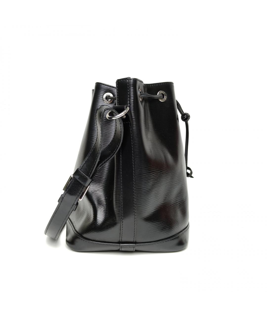 LOUIS VUITTON Черная кожаная сумка через плечо, фото 5