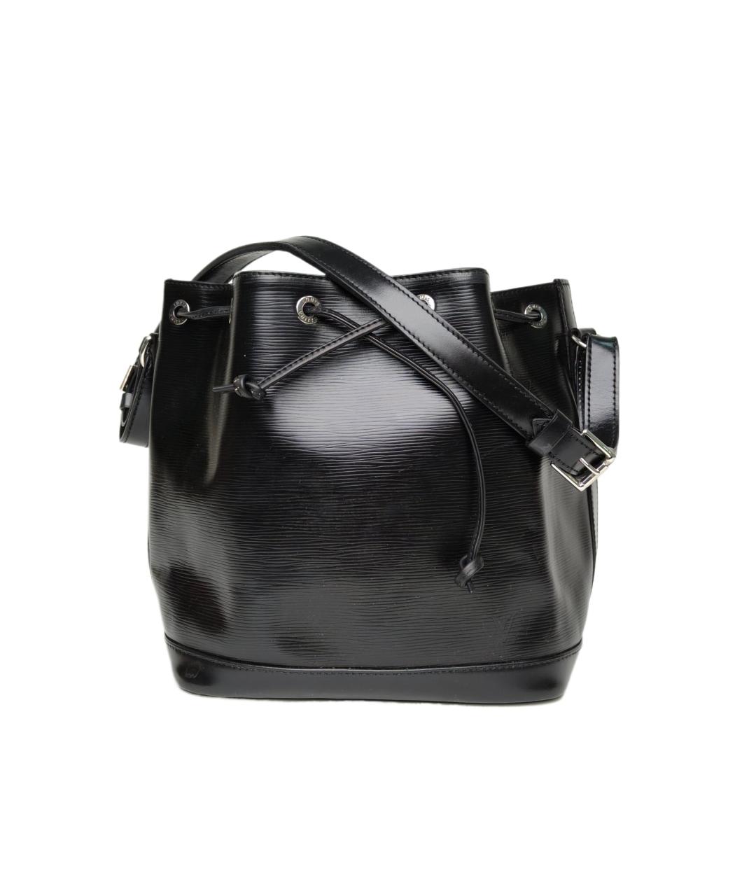 LOUIS VUITTON Черная кожаная сумка через плечо, фото 10