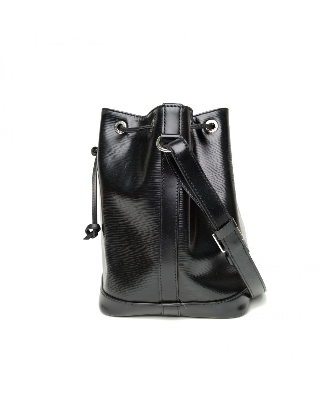 LOUIS VUITTON Черная кожаная сумка через плечо, фото 3