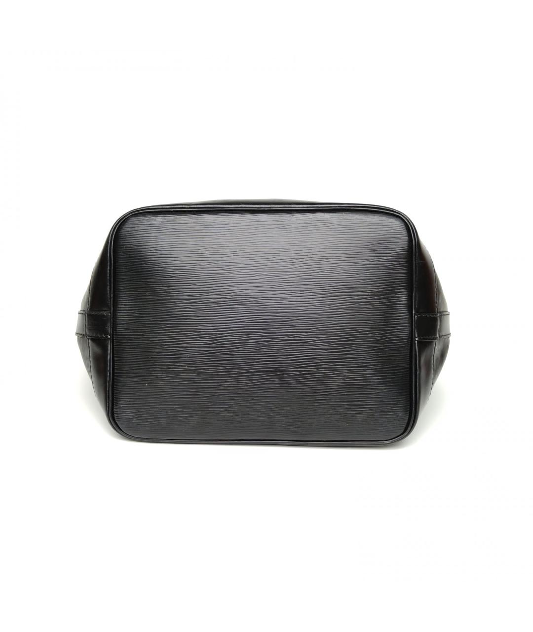 LOUIS VUITTON Черная кожаная сумка через плечо, фото 6