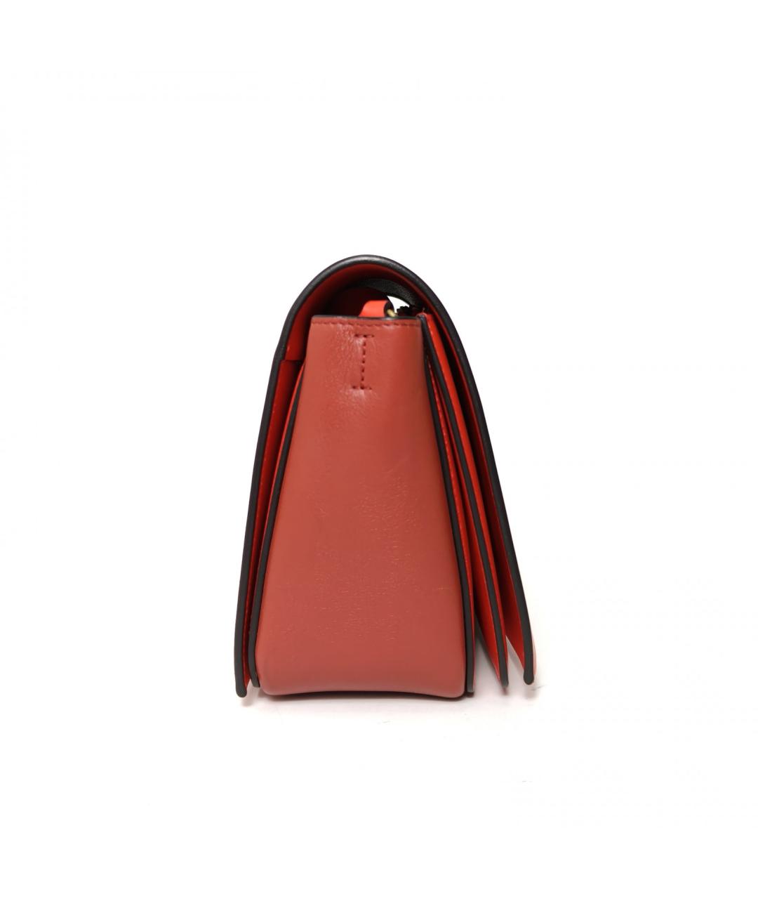 CELINE Красная кожаная сумка через плечо, фото 5