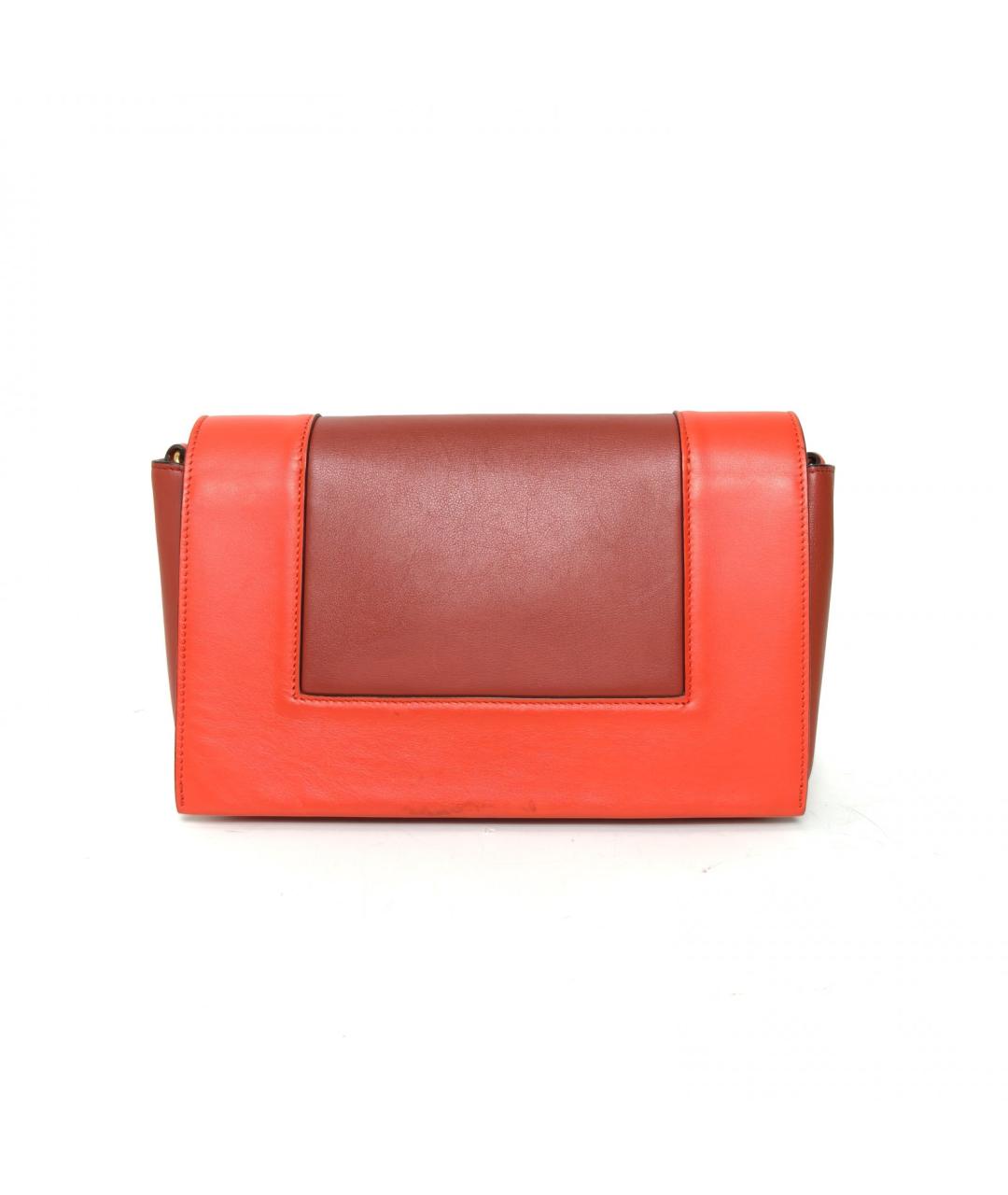 CELINE Красная кожаная сумка через плечо, фото 4