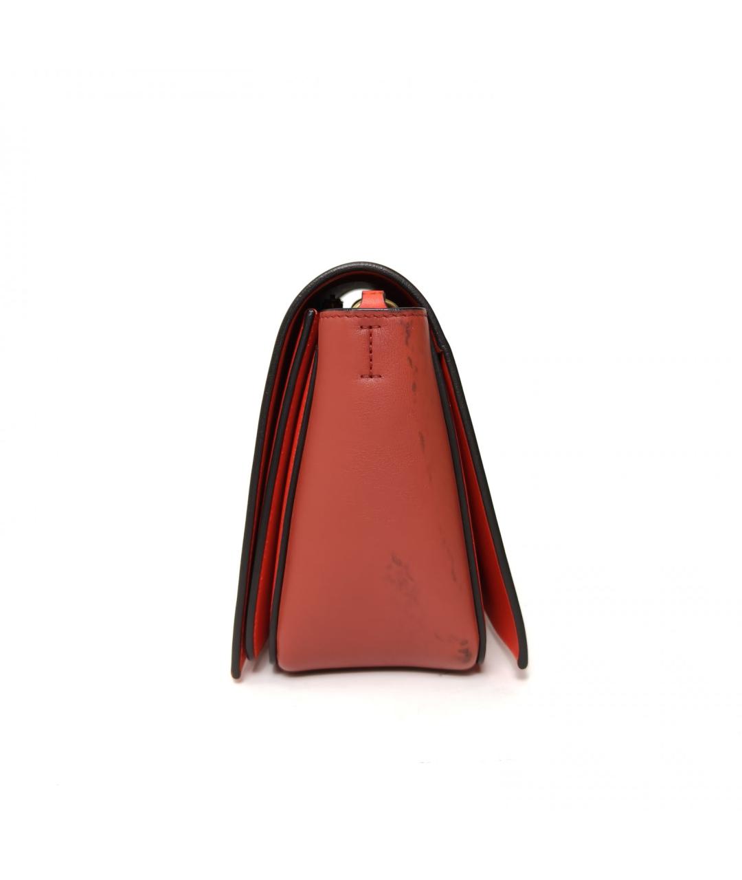 CELINE Красная кожаная сумка через плечо, фото 3