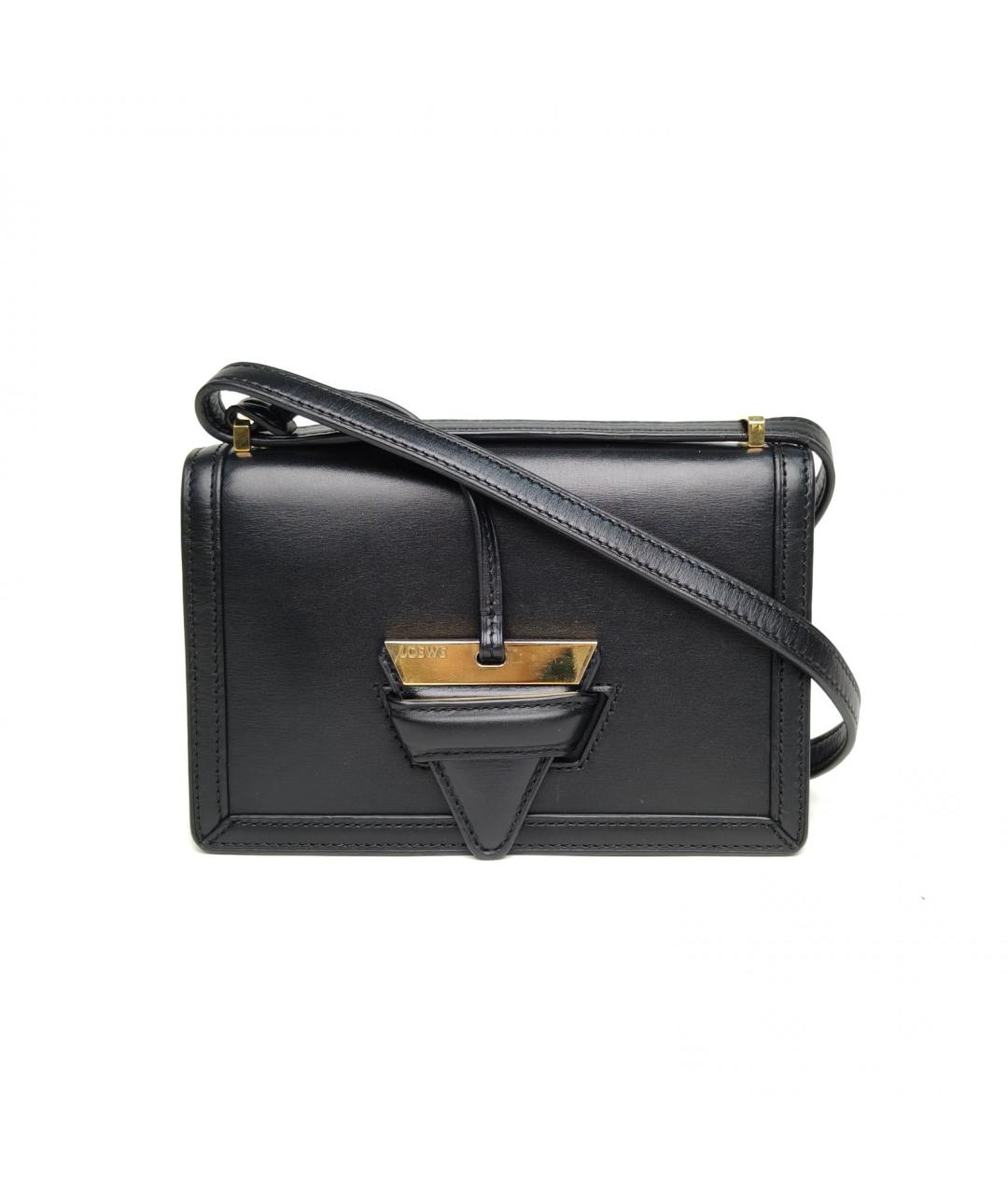 LOEWE Черная кожаная сумка через плечо, фото 2